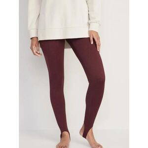 NEW Old Navy High-Waisted CozeCore Heathered Performance Stirrup Leggings